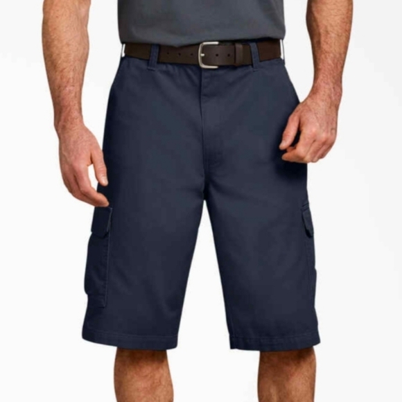 Dickies Navy Blue Cargo Work Shorts Men's Size 32 New With Taga - Picture 1 of 3